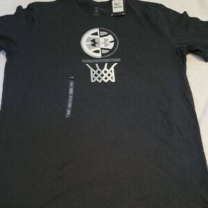 Under Armour Black Short-Sleeve Basketball Graphic Tee